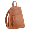 Milleni Genuine Italian Leather Soft Nappa Leather Backpack Bag Travel - Cognac V563-NL-10767-COGNAC