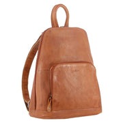 Milleni Genuine Italian Leather Soft Nappa Leather Backpack Bag Travel - Cognac V563-NL-10767-COGNAC