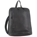 Milleni Ladies Nappa Leather Bag Twin Zip Backpack w/ Zipped Pocket - Teal V563-NL3546-TEAL