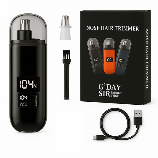 Handheld Portable Nose Hair Trimmer Rechargeable USB-C Clipper Shaver in Black V563-NOSETRIMMER_BLACK