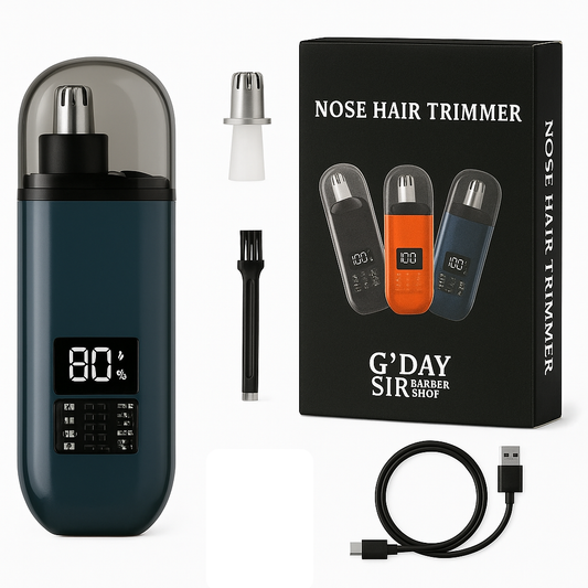 Handheld Portable Nose Hair Trimmer Rechargeable USB-C Clipper Shaver in Blue/Teal V563-NOSETRIMMER_BLUE