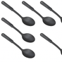 6x 32cm Nylon Serving Spoon in Black V563-NYLON_SPOON-6PCS