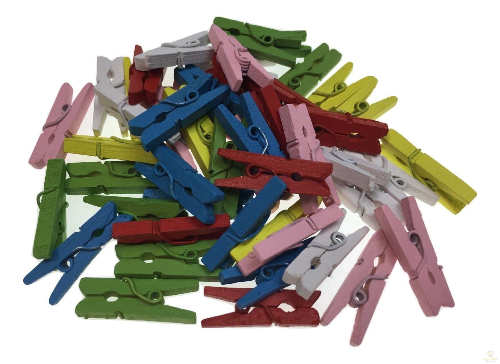 900pcs MINI WOODEN PEGS Natural Craft Baby Shower Clothes Pin Scrapbook 35mm V563-OL-MIX-900