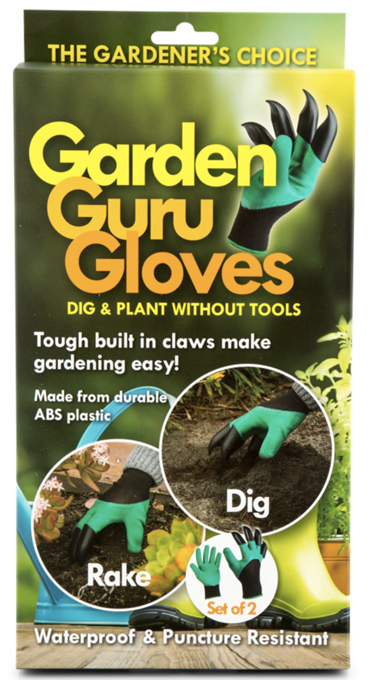 Garden Guru Waterproof and Puncture Resistant Gloves w Claws Digging V563-OU0085
