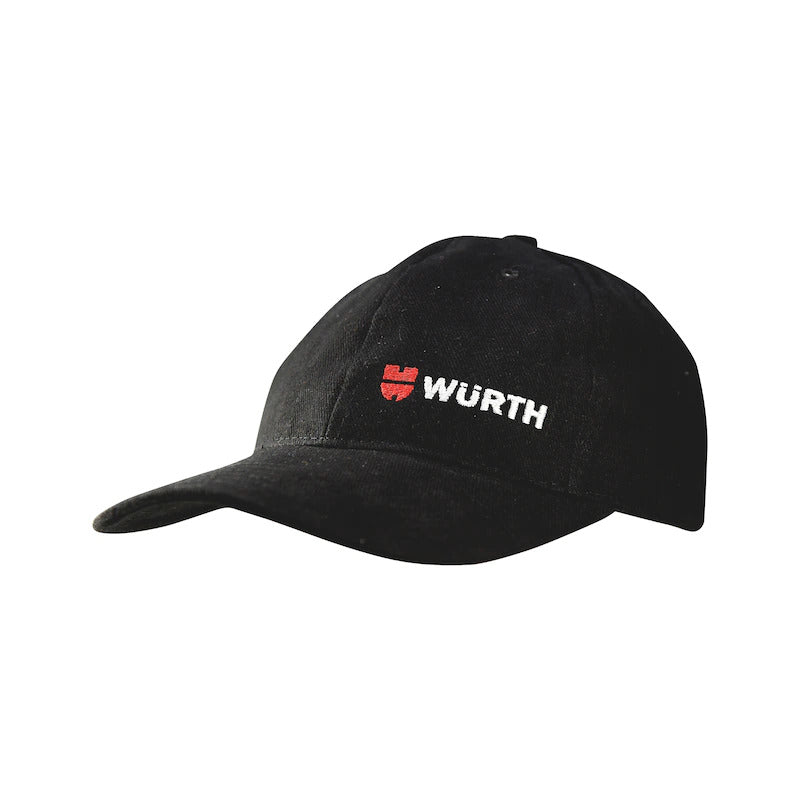 Wurth Baseball Cap Hat 100% Cotton - Black V563-OWTE1150109611