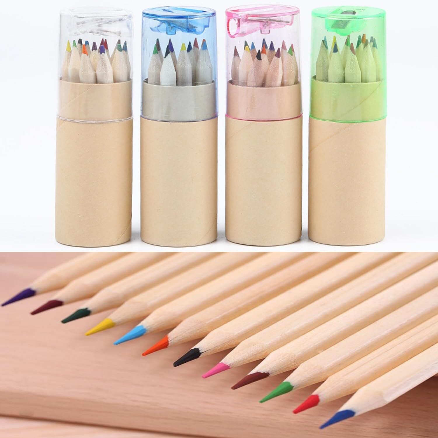 18pcs Mini Colour Pencils Junior Artist Coloured Pencils Kids Drawing Pencil V563-P403-1PK
