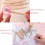 18pcs Mini Colour Pencils Junior Artist Coloured Pencils Kids Drawing Pencil V563-P403-1PK