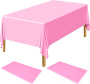 Table Cloth Cover Reusable & Washable Xmas Party 137cm x 274cm (54"x108") in Light Pink V563-PA049-LIGHTPINK