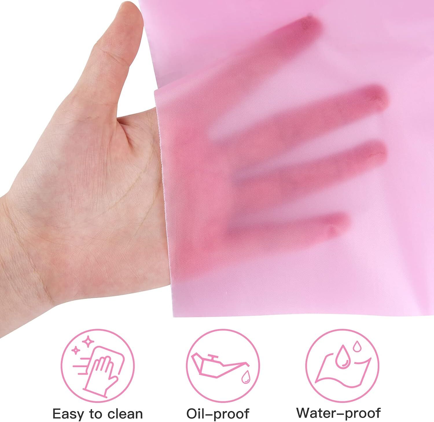 Table Cloth Cover Reusable & Washable Xmas Party 137cm x 274cm (54"x108") in Light Pink V563-PA049-LIGHTPINK
