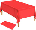 Table Cloth Cover Reusable & Washable Xmas Party 137cm x 274cm (54"x108") in Red V563-PA049-RED