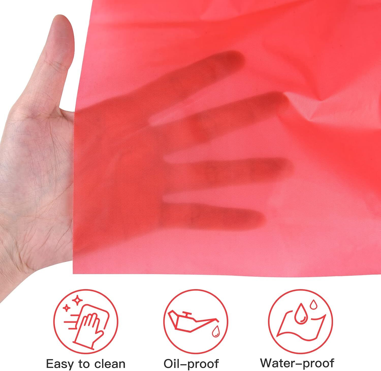 Table Cloth Cover Reusable & Washable Xmas Party 137cm x 274cm (54"x108") in Red V563-PA049-RED