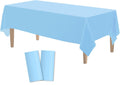 Table Cloth Cover Reusable & Washable Xmas Party 137cm x 274cm (54"x108") in Sky Blue V563-PA049-SKYBLUE
