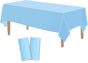 Table Cloth Cover Reusable & Washable Xmas Party 137cm x 274cm (54"x108") in Sky Blue V563-PA049-SKYBLUE