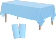 Table Cloth Cover Reusable & Washable Xmas Party 137cm x 274cm (54"x108") in Sky Blue V563-PA049-SKYBLUE