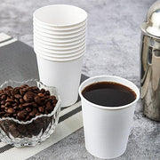 1000pcs 6oz Premium White Paper Coffee Takeaway Cups Bulk V563-PA0641-50-1BOX