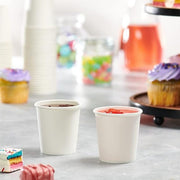 1000pcs 6oz Premium White Paper Coffee Takeaway Cups Bulk V563-PA0641-50-1BOX