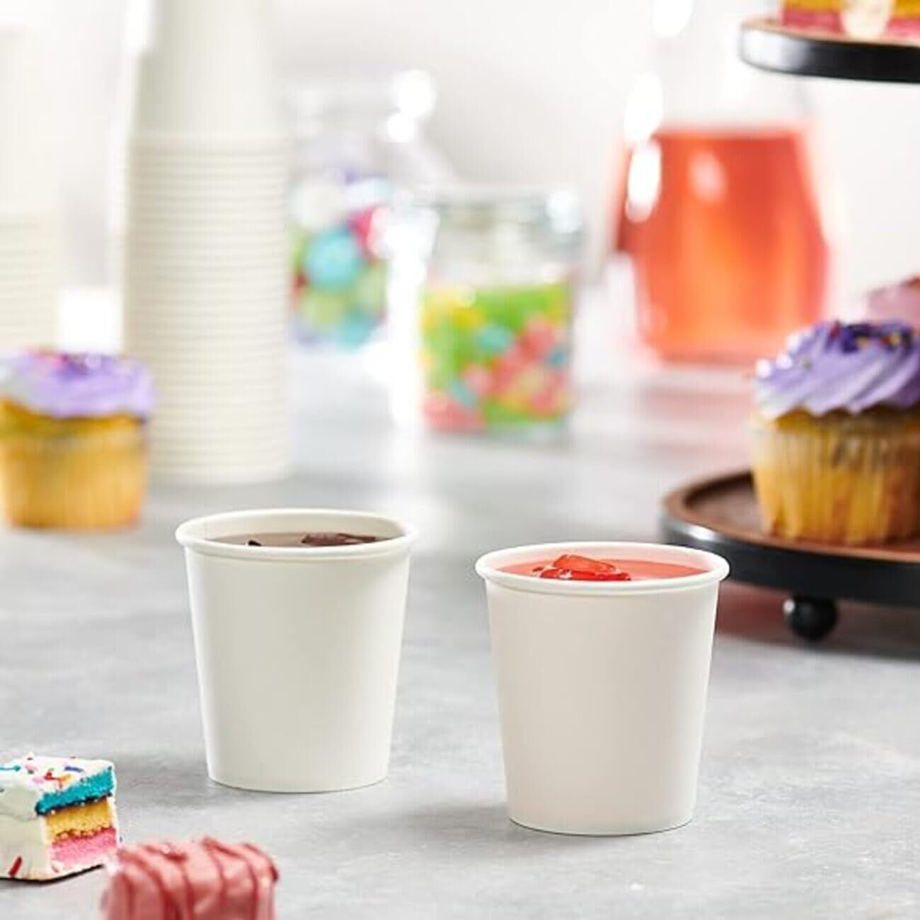 1000pcs 6oz Premium White Paper Coffee Takeaway Cups Bulk V563-PA0641-50-1BOX