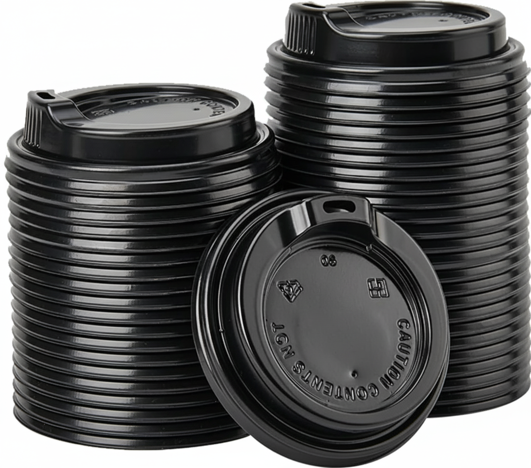 1000x Plastic Coffee Cup Sip Lids Suits 8oz/10oz Cups Take Away Bulk 80mm V563-PA0803-50-1BOX