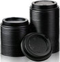 1000x 90mm Plastic Coffee Cup Lids for 12oz / 16oz Cups Dome Style - Black V563-PA1235-50-1BOX