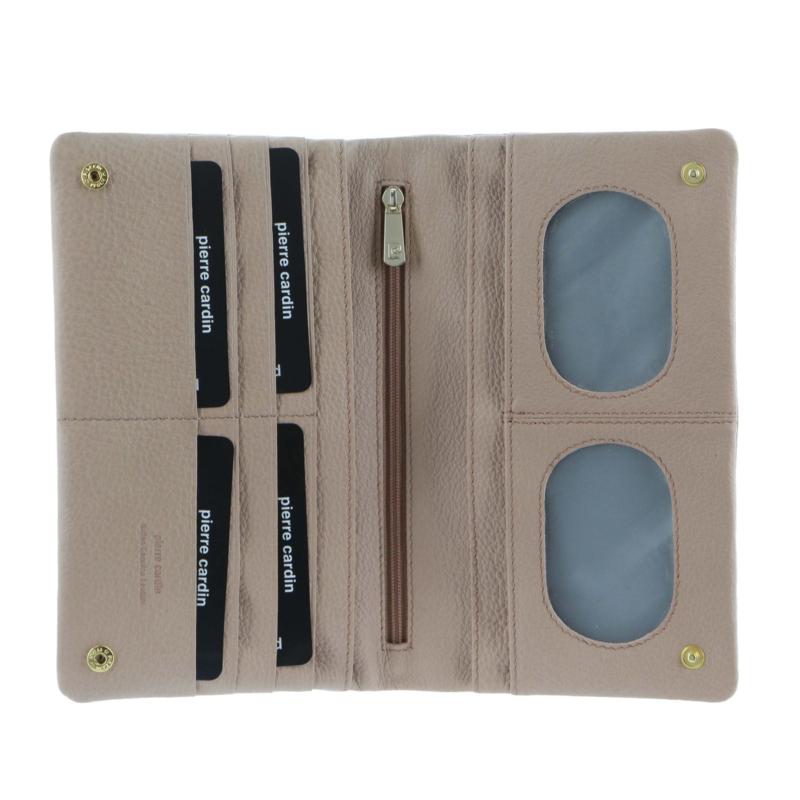 Pierre Cardin Ladies Womens Genuine Leather Bi-Fold RFID Purse Wallet - Blush V563-PC-10842-BLUSH