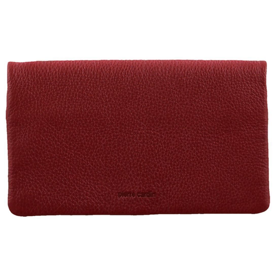 Pierre Cardin Ladies Womens Genuine Leather Bi-Fold RFID Purse Wallet - Red V563-PC-10842-RED