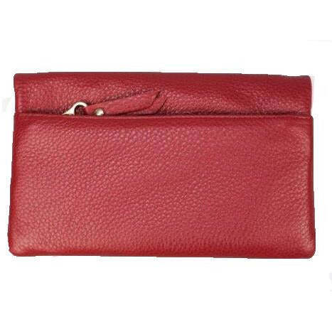 Pierre Cardin Ladies Womens Genuine Leather Bi-Fold RFID Purse Wallet - Red V563-PC-10842-RED