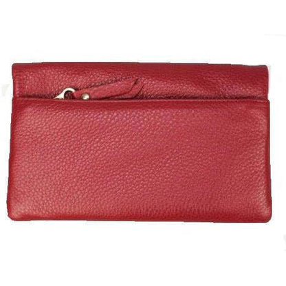 Pierre Cardin Ladies Womens Genuine Leather Bi-Fold RFID Purse Wallet - Red V563-PC-10842-RED
