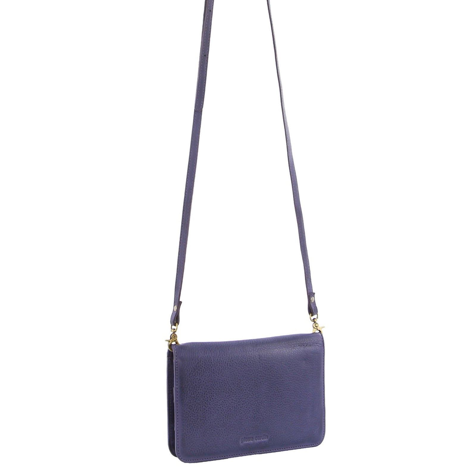 Pierre Cardin Ladies Womens Clutch Leather Wallet Purse RFID Protected - Purple V563-PC-1184-PURPLE