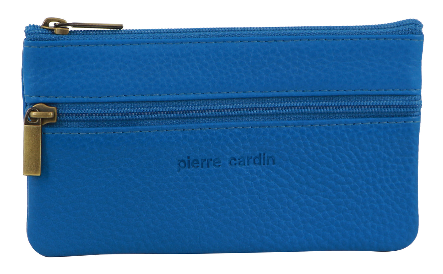 Pierre Cardin Ladies Womens Genuine Leather RFID Coin Purse Wallet - Aqua V563-PC-1349-AQUA
