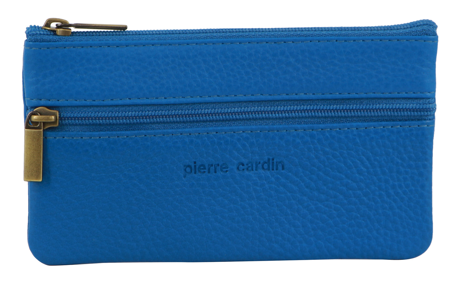 Pierre Cardin Ladies Womens Genuine Leather RFID Coin Purse Wallet - Aqua V563-PC-1349-AQUA