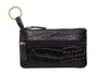 Pierre Cardin Ladies Womens Genuine Leather RFID Coin Purse Wallet - Black (Croc) V563-PC-1349-BLACK-CROC