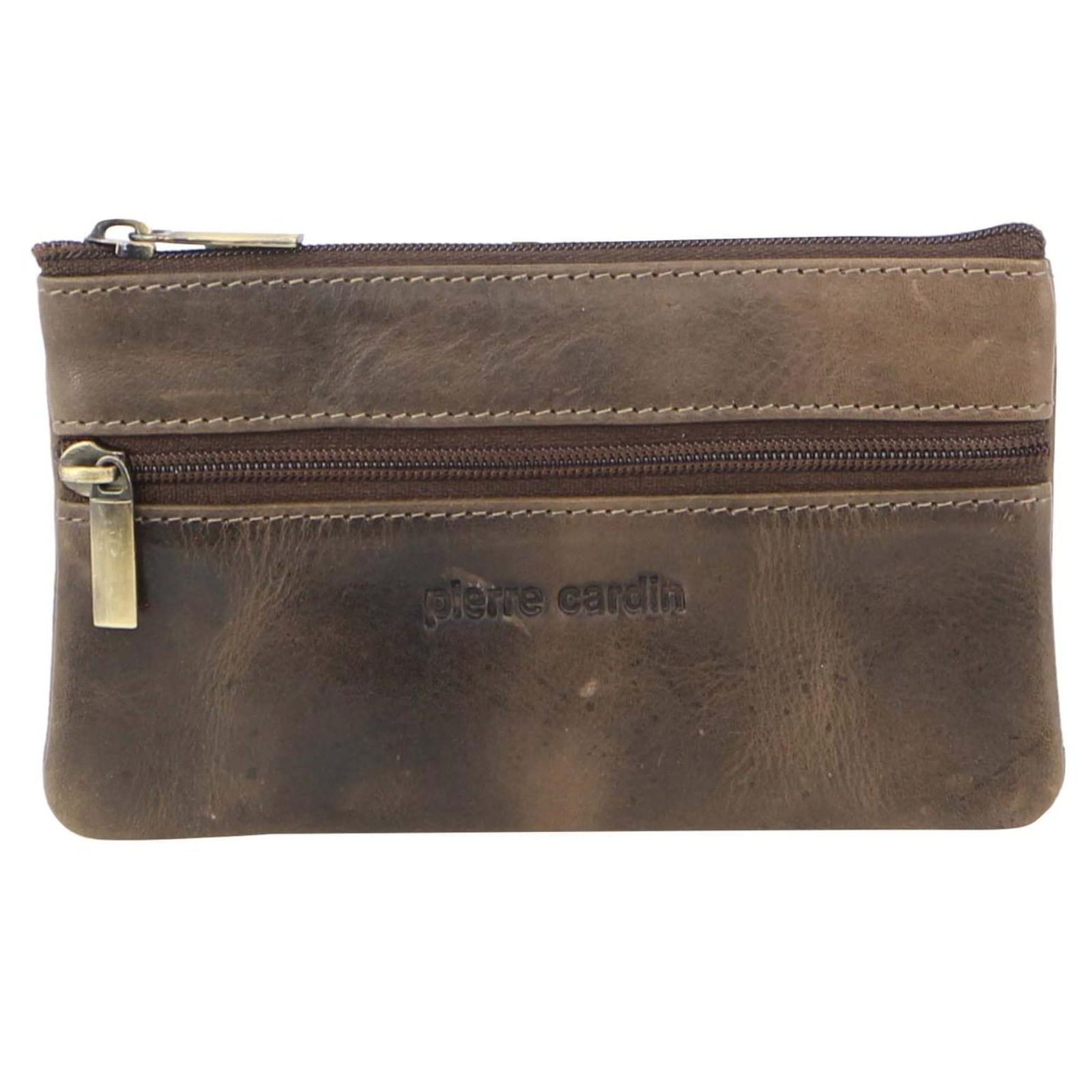 Pierre Cardin Ladies Womens Genuine Leather RFID Coin Purse Wallet - Mushroom V563-PC-1349-MUSHRM