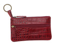 Pierre Cardin Ladies Womens Genuine Leather RFID Coin Purse Wallet - Red Croc V563-PC-1349-RED-CROC