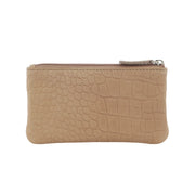 Pierre Cardin Ladies Womens Genuine Leather RFID Coin Purse Wallet - Taupe (Croc) V563-PC-1349-TAUPE-CROC