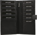 Pierre Cardin Leather Passport Holder Travel Wallet w/ RFID Protection - Black V563-PC-1886-BLK