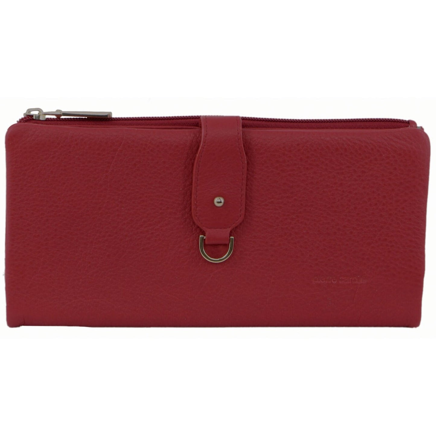 Pierre Cardin Womens RFID Italian Leather Wallet Purse Credit Card Holder - Red V563-PC-1887-RED