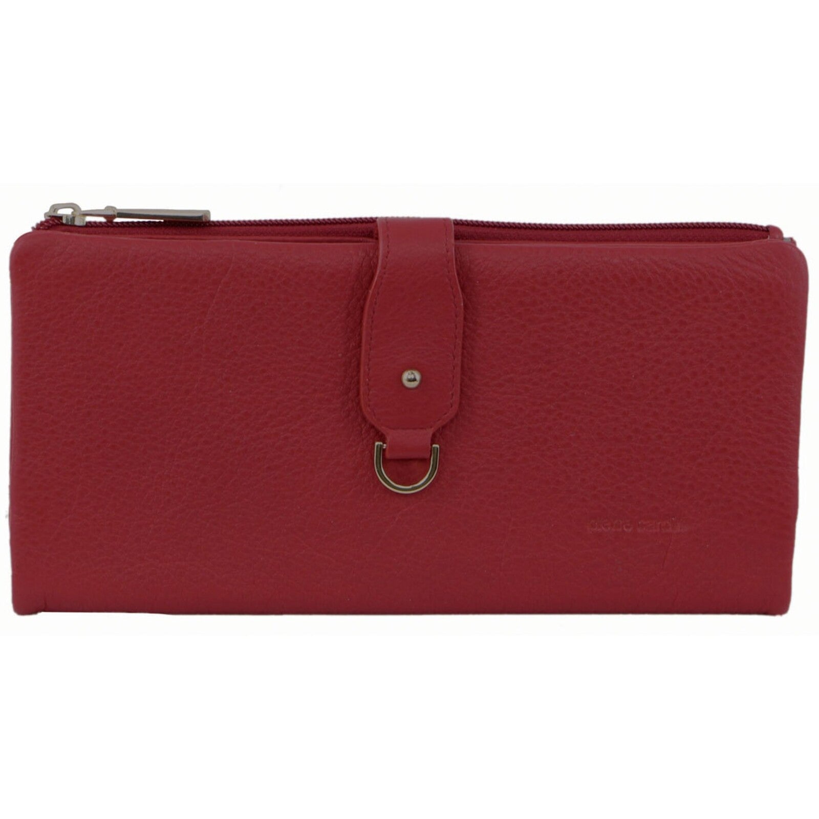 Pierre Cardin Womens RFID Italian Leather Wallet Purse Credit Card Holder - Red V563-PC-1887-RED