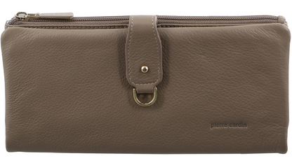 Pierre Cardin Women RFID Italian Leather Wallet Purse Credit Card Holder - Taupe V563-PC-1887-TAUPE