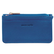 Pierre Cardin Womens Soft Italian Leather Coin Purse Holder Wallet - Aqua V563-PC-2277-AQUA