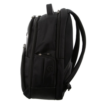 Pierre Cardin 30L Large Backpack Bag w 15" Laptop Sleeve Travel Luggage RFID - Black V563-PC-2647-BLACK