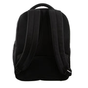 Pierre Cardin 30L Large Backpack Bag w 15" Laptop Sleeve Travel Luggage RFID - Black V563-PC-2647-BLACK