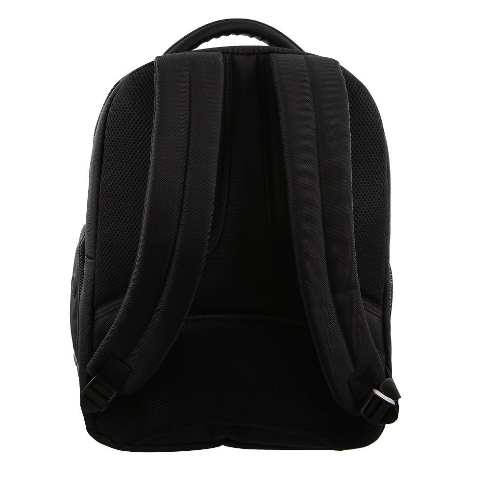 Pierre Cardin 30L Large Backpack Bag w 15" Laptop Sleeve Travel Luggage RFID - Black V563-PC-2647-BLACK