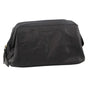 Pierre Cardin Mens Rustic Leather Toiletry Case Bag Travel - Black V563-PC-2803-BLACK