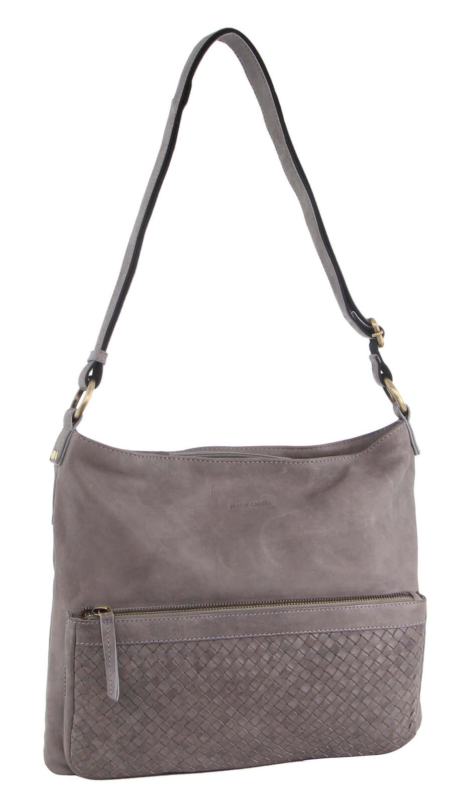 Pierre Cardin Woven Leather Ladies Cross-Body Bag Handbag V563-PC-3281-SBLUE