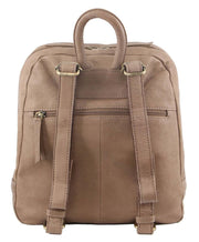 Pierre Cardin Womens Woven Leather Backpack Bag - Taupe V563-PC-3282-TAUP