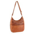 Pierre Cardin Womens Leather Perforated Cross-Body Bag - Cognac V563-PC-3343-COGN
