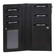 Pierre Cardin Perforated Leather Ladies Handy Travel Wallet - Black V563-PC-3351-BLACK
