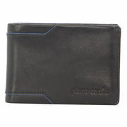 Pierre Cardin Mens Soft Italian Leather Slimline Bi-Fold Wallet - Black V563-PC-3390-BLK