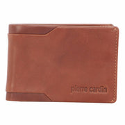 Pierre Cardin Mens Soft Italian Leather Slimline Bi-Fold Wallet - Cognac V563-PC-3390-COG