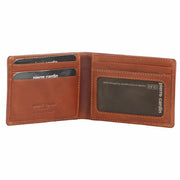 Pierre Cardin Mens Soft Italian Leather Slimline Bi-Fold Wallet - Cognac V563-PC-3390-COG